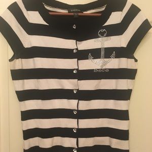 Bebe nautical anchor cardigan. Large.